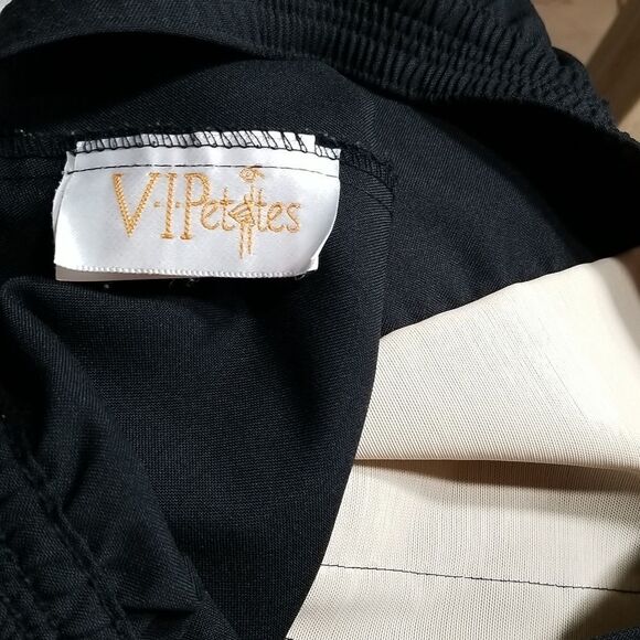 🎁5/$25 V.I.Petites Dress Pants Relaxed Fit Women's Black Size 10P - Picture 8 of 9